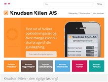Tablet Screenshot of knudsenkilen.dk